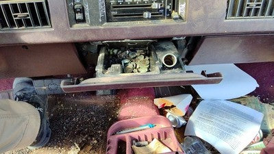 1985-1996 Olds Ciera Ash Tray Assembly Oem Slide Out Dash Red 10267452
