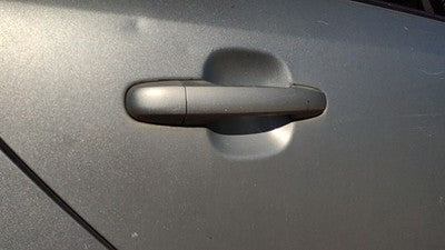 06-10 Sonata Passenger Right Rear Outside Door Handle Back H1 Silver Blue