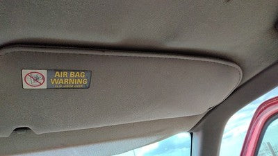 1999 Mazda B2500 Passenger Right Sun Visor Oem Gray V2