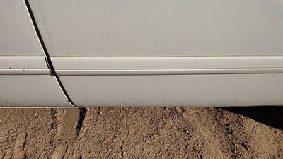 2007 Dodge Caravan Driver Left Rear Moulding From Door Back Trim Strip White Pw1