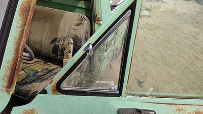 72-82 Ford Courier Driver Left Front Vent Window Small Door Glass With Frame Oem