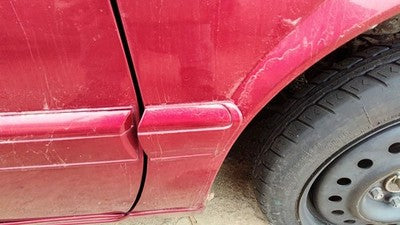 95-02 Eldorado Passenger Right Moulding From Fender Trim Strip Crimson Red 86U