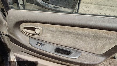 00-01 Nissan Maxima Passenger Right Rear Door Trim Panel With Switches Back Tan