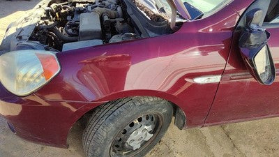 2006-2011 Hyundai Accent Driver Left Front Fender Oem 5r Wine Red 663111e300