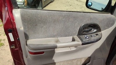 01-02 Venture Driver Left Front Door Trim Panel With Master Switch Gray 14D