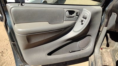 04-07 Caravan Driver Left Front Door Trim Panel With Master Switch Slate Gray D5