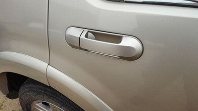 03-05 Lincoln Aviator Passenger Right Rear Outside Door Handle Back Silver Jp