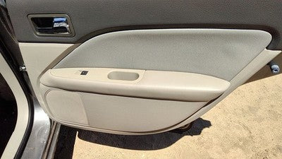 10-12 Fusion Passenger Right Rear Door Trim Panel With Switches Back Black Dl