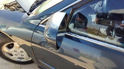 1999-2002 Honda Accord Driver Left Side Mirror Door Mounted Oem Gray 6063697