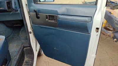 1992-1995 Gmc Safari Passenger Right Front Door Trim Panel Manual Windows Blue
