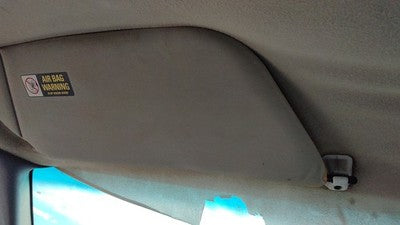 1999 F250 Super Duty Driver Left Sun Visor Oem Gray