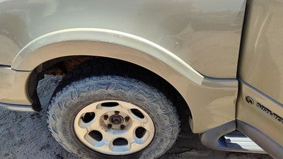 98-99 Lincoln Navigator Driver Left Front Wheel Flare Moulding Fender Gold Bi