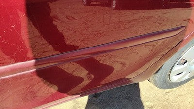 02-06 Camry Driver Left Rear Moulding From Door Back Trim Strip Salsa Red 3Q3