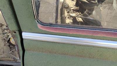 53 Chevy Bel Air 150 Sedan Driver Left Rear Moulding From Door Back Trim Chrome