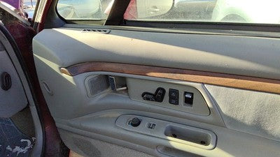 1996 Olds 88 Passenger Right Front Door Trim Panel With Switches Gray