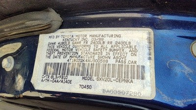 1997-2001 Toyota Camry Power Steering Pump With Pulley Oem 2.2L 4432006030