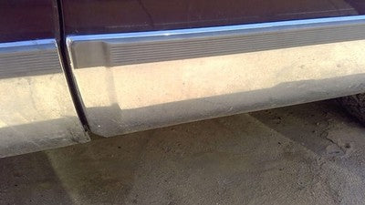 93 Cadillac Fleetwood Driver Left Rear Moulding From Door Back Trim Lower Chrome