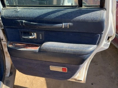 94 Town Car Passenger Right Rear Door Trim Panel With Switches Back Blue Dp