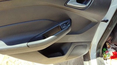 12-14 Focus Ford Driver Left Rear Door Trim Panel With Switches Back Black Ew