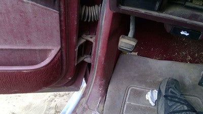 1988 Gmc Sierra 2500 Driver Left Lower Kick Trim Panel Oem Red