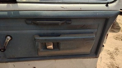 1984 Dodge Ram W250 Passenger Right Front Inside Door Trim Panel Blue