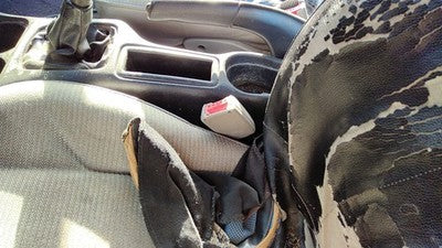 1997 Saturn Sl1 Driver Left Front Seat Belt Buckle Receiver Oem Gray