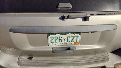 2001 Jeep Grand Cherokee License Plate Trim Surround Panel Oem Tail Trunk Finish