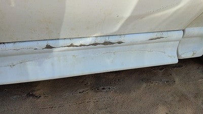 2007 Chevy Uplander Driver Left Rear Lower Moulding From Door Oem Back White 50U
