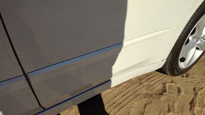 07-12 Altima Driver Left Rear Moulding From Door Back Trim Strip White Qx3