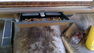 1985 Olds 88 Ash Tray Assembly Oem Slide Out Dash Tan