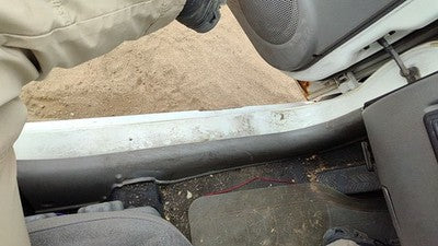2002 Kia Rio Driver Left Lower Kick Trim Panel Oem Gray