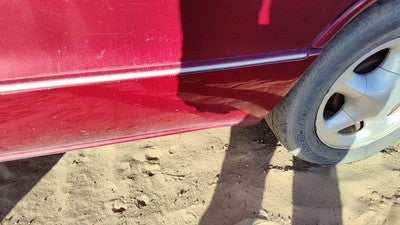 1996 Olds 88 Driver Left Rear Moulding From Door Oem Back Trim Strip Red