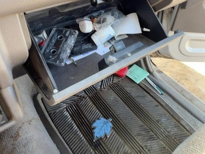 1991 Isuzu Pup Glove Box Assembly Complete Door With Latch Oem Gray