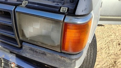 1987-1991 F250 Pickup Complete Driver Left Headlight Turn Signal Chrome Trim Oem
