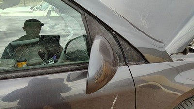06-09 Equinox Passenger Right Power Side Mirror Door Mounted Granite Gray 44U