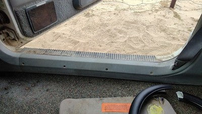 1992 Jeep Cherokee Passenger Right Lower Sill Step Moulding Trim Panel Oem Gray