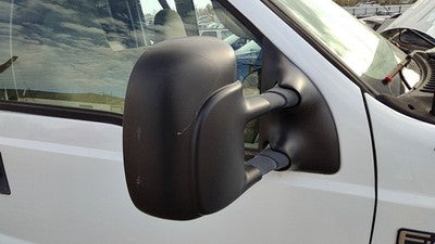 00-07 F250 Super Duty Passenger Right Manual Side Mirror Door Mounted Oem White