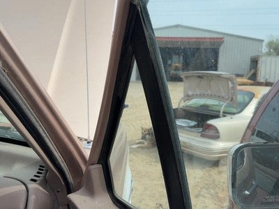 92-97 F250 Passenger Right Front Vent Window Small Door Glass With Frame Oem