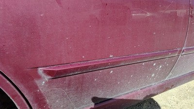 06 Galant Passenger Right Rear Moulding From Door Back Trim P06 Ultra Red Pearl