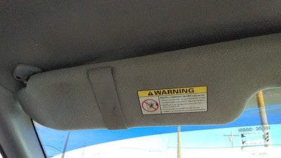 1999 Ford F150 Driver Left Sun Visor Oem Gray C2