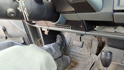86-93 Chevy S10 Pickup Lower Dash Under Column Knee Bolster Trim Panel Dark Gray