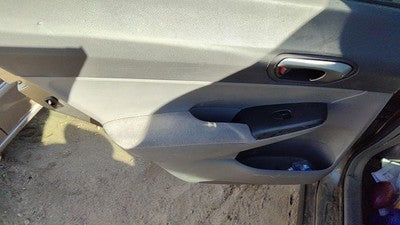 06-11 Honda Civic Driver Left Rear Door Trim Panel With Switches Back Gr Gray