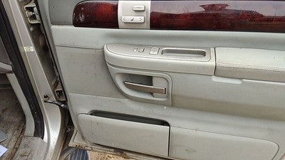 2003 Lincoln Aviator Passenger Right Front Door Trim Panel With Switches Gray Bl