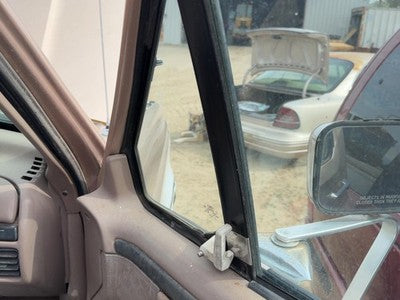 92-97 F250 Passenger Right Front Vent Window Small Door Glass With Frame Oem