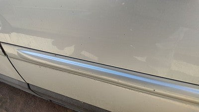 04-08 Pacifica Driver Left Upper Rear Moulding From Door Oem Back Silver Ps2