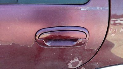 1997-02 Ford Expedition Driver Left Rear Outside Door Handle Oem Back Maroon Jl