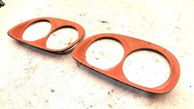 1958 Gmc Chevy 300 Full Size Right Left Headlight Bezel Pair Oem Trim Door Set
