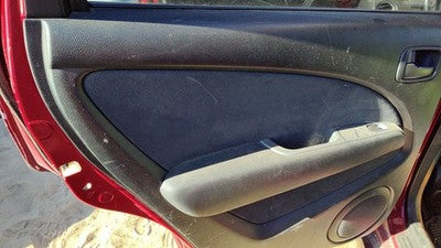 04 Mitsubishi Outlander Driver Left Rear Door Trim Panel Wih Switches Back Black