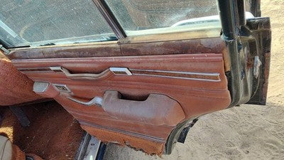 1984 Jeep Grand Wagoneer Passenger Right Rear Door Trim Panel With Switches Back