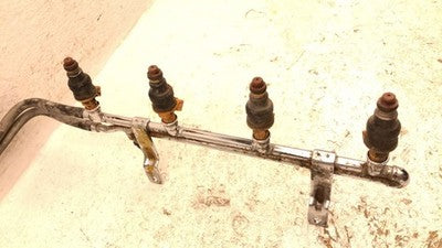 1985-2003 Ford F150 Complete Fuel Rail With Injectors Set Loaded Oem 4.6L